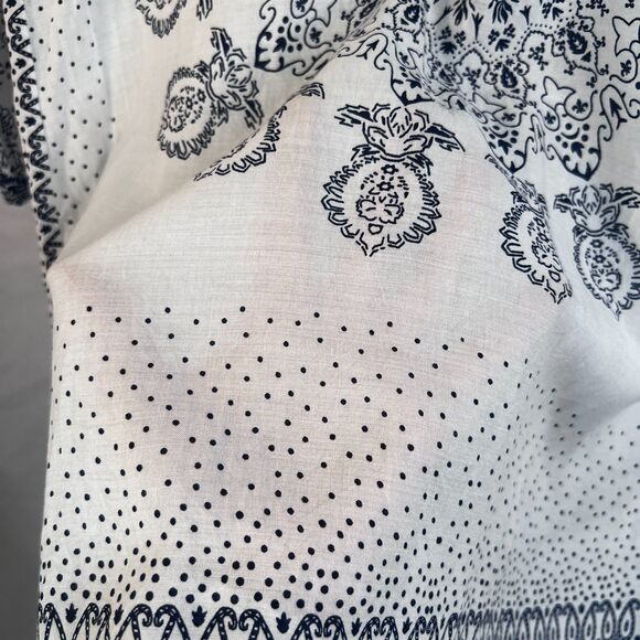 Label of Graded Goods Semi Sheer Handkerchief Shirt Dress Boho Casual Size 8 - Picture 7 of 12